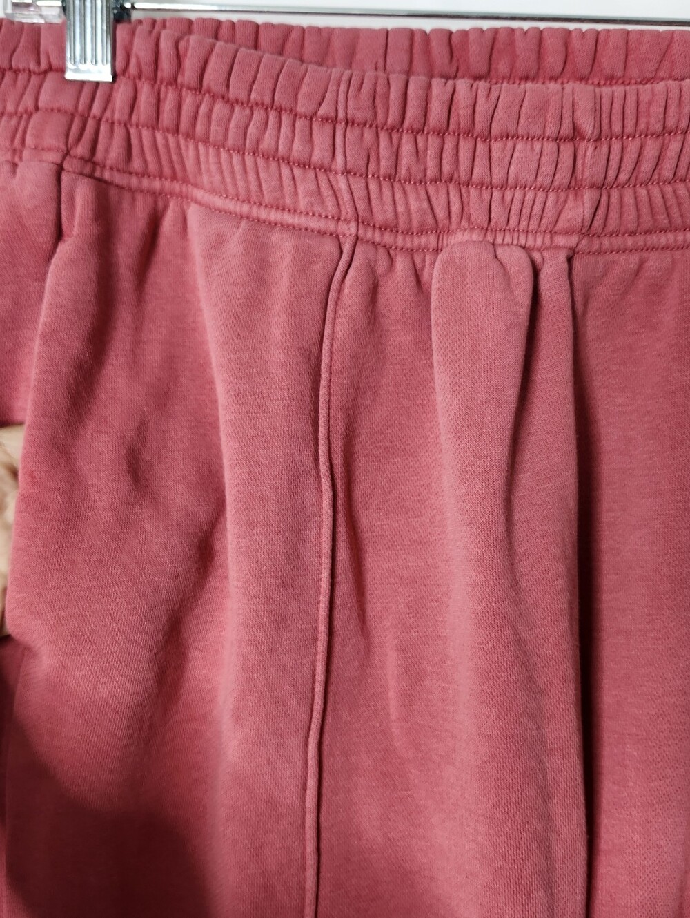 Nike Essential Fleece Joggers Womens Medium Pink Baggy Loose Fit Mid Rise - Picture 5 of 12